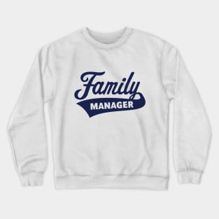 Family Manager / Navy Crewneck Sweatshirt